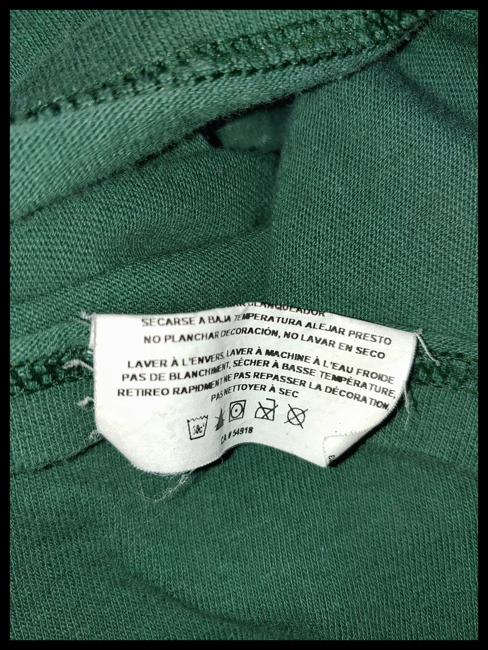 Vintage 1990's Green NY Jets Long Sleeve T - Picture 5 of 6